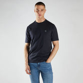 desel crew neck navy blue tee shirt for men